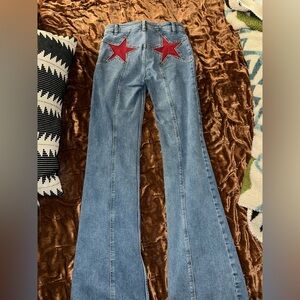 Barley worn super cute western pants